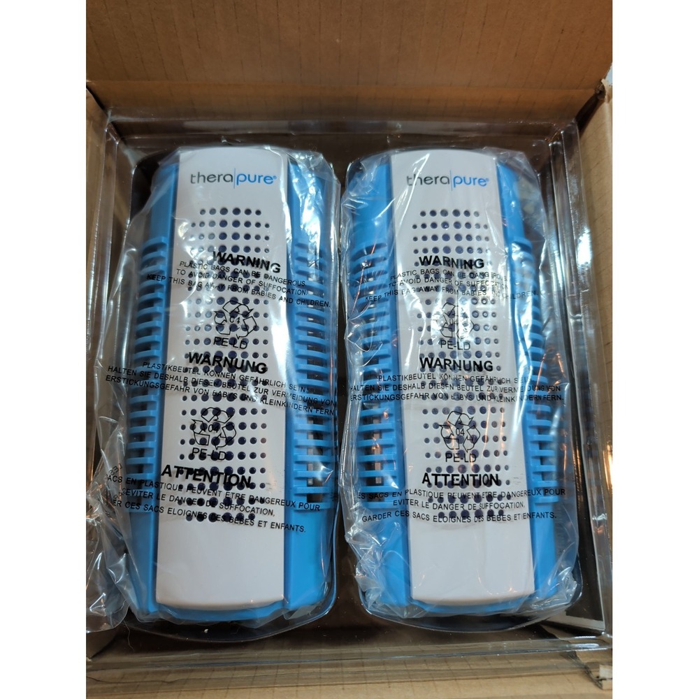 Therapure TPP50 Envion Electrostatic Air Cleaner with UV Light Blue White 2 Pack